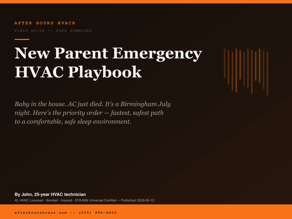 New Parent Emergency HVAC Playbook cover