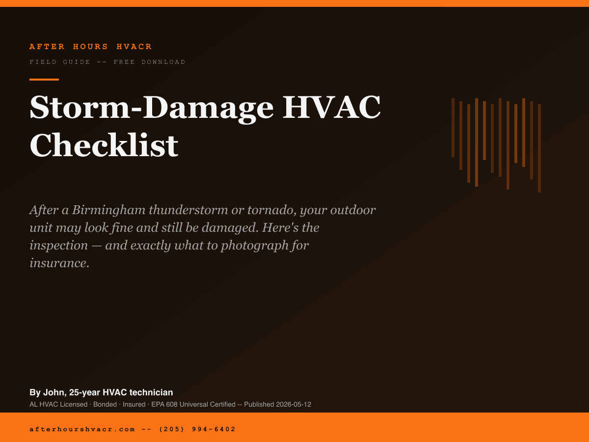 Storm-Damage HVAC Checklist cover